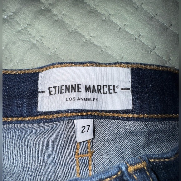 Etienne Marcel Jeans w/ red zipper. Raw hem. Size 27. GUC - Picture 11 of 16